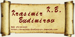 Krasimir Budimirov vizit kartica